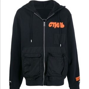 Heron Preston multi-pocket hooded jacket